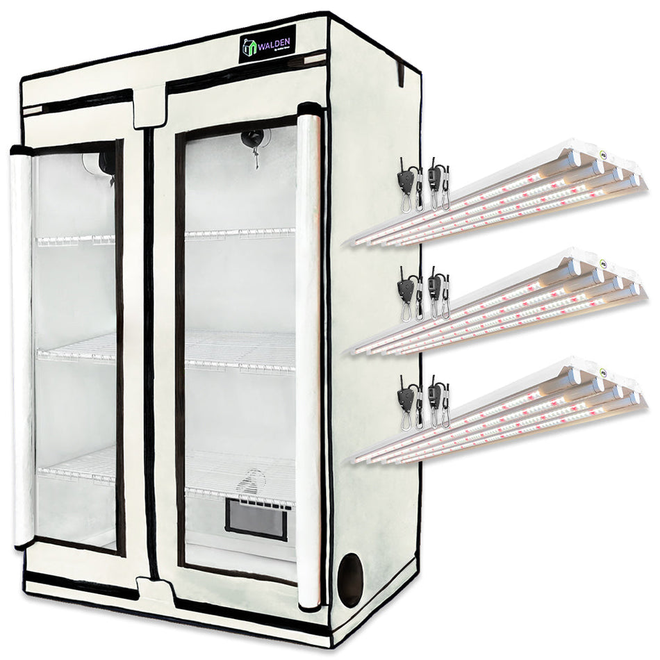 Greens & Veggies 3-Tier Walden White LED Grow Tent Kit