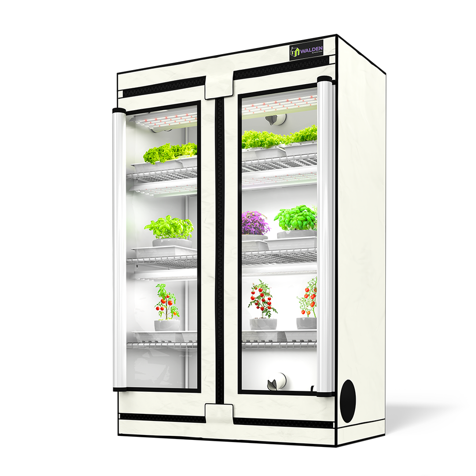 Greens & Veggies 3-Tier Walden White LED Grow Tent Kit